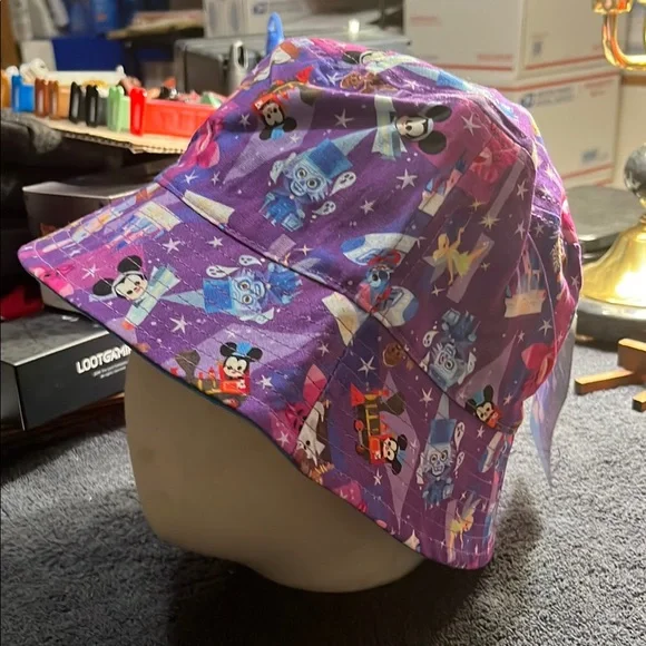 Disney Parks Disney 100 Joey Chou Attractions Mickey Mouse Reversable Bucket Hat - Picture 2 of 7